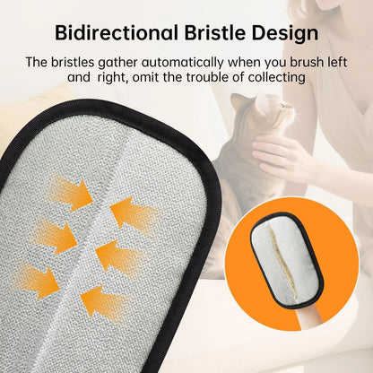 Pet Hair Remover Gloves for Cats & Dogs, Electrostatic Pet Hair Removal Gloves Brush for Pets Hair, Upgraded Animal Fur Removal Tool, Reusable Cats & Dogs Grooming Gloves for Hair Electro Static Gloves
