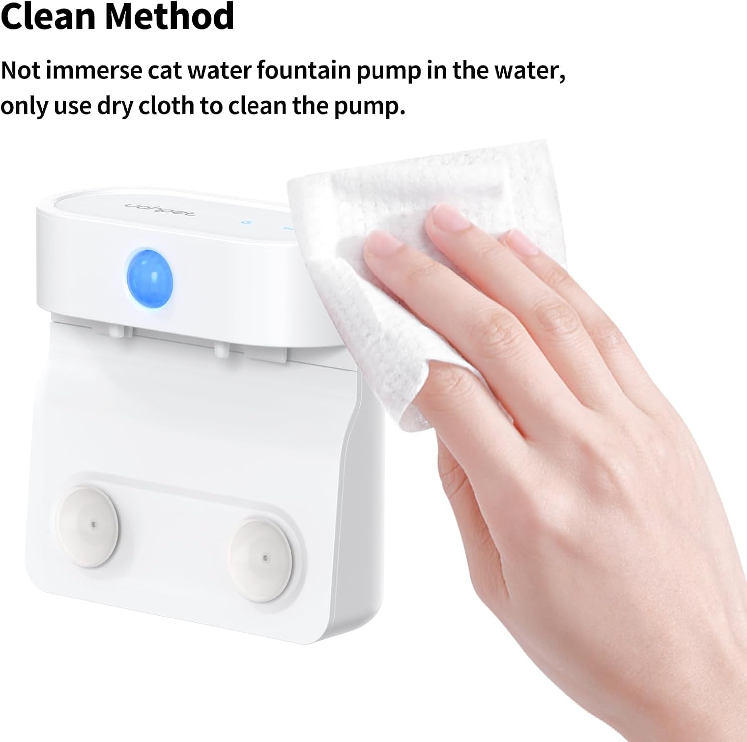 Replacment Pump for Stainless Steel Pet Water Fountain Pro (With Water Level Window Version)