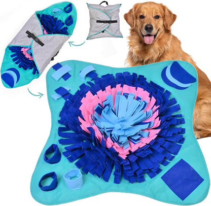 Snuffle Mat for Dogs Large Breed, Cats - 25" X 25’’ Enrichment Toys for Large Snuffle Mat Dogs Encourages Natural Foraging Skills and Stress Relief for Size Small/Medium/Large Dog