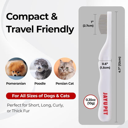 Facial Grooming Comb | Dog Eye Combs, Stress-Free Eye Gunk Remover for Dogs & Cats, Pet Facial Brush, Cat Grooming Kit