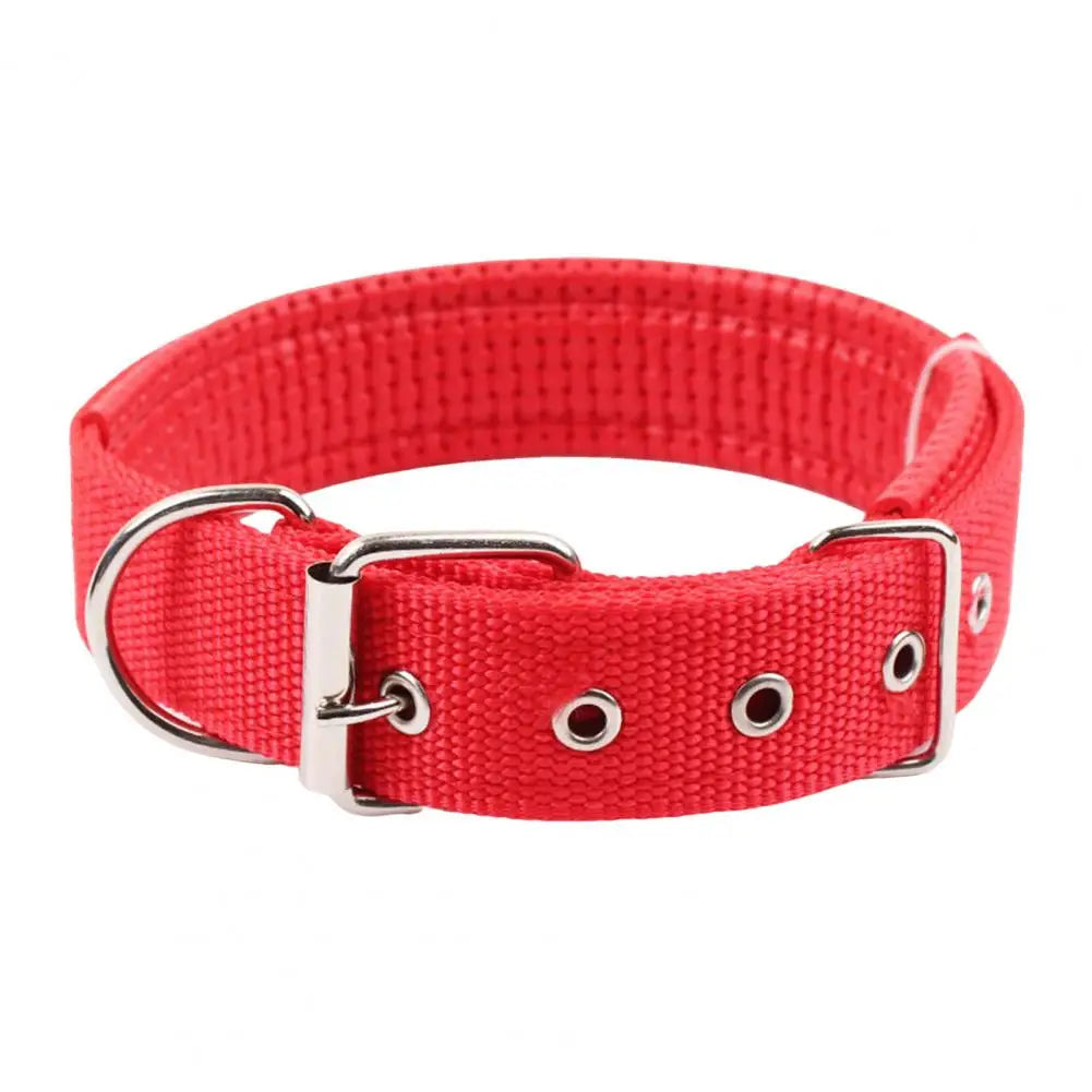 Dog Collars，Nylon，Adjustable Dog Neck Circle，Long-Lasting Pet Neck Strap，With Traction Ring，Teddy Keji Pitbull，Pet Supplies