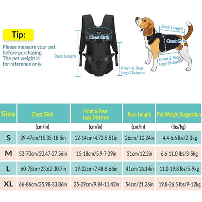 Pet Backpack Carrier for Cat Dogs Front Travel Dog Bag Carrying for Animals Small Medium Dogs Bulldog Puppy Mochila Para Perro