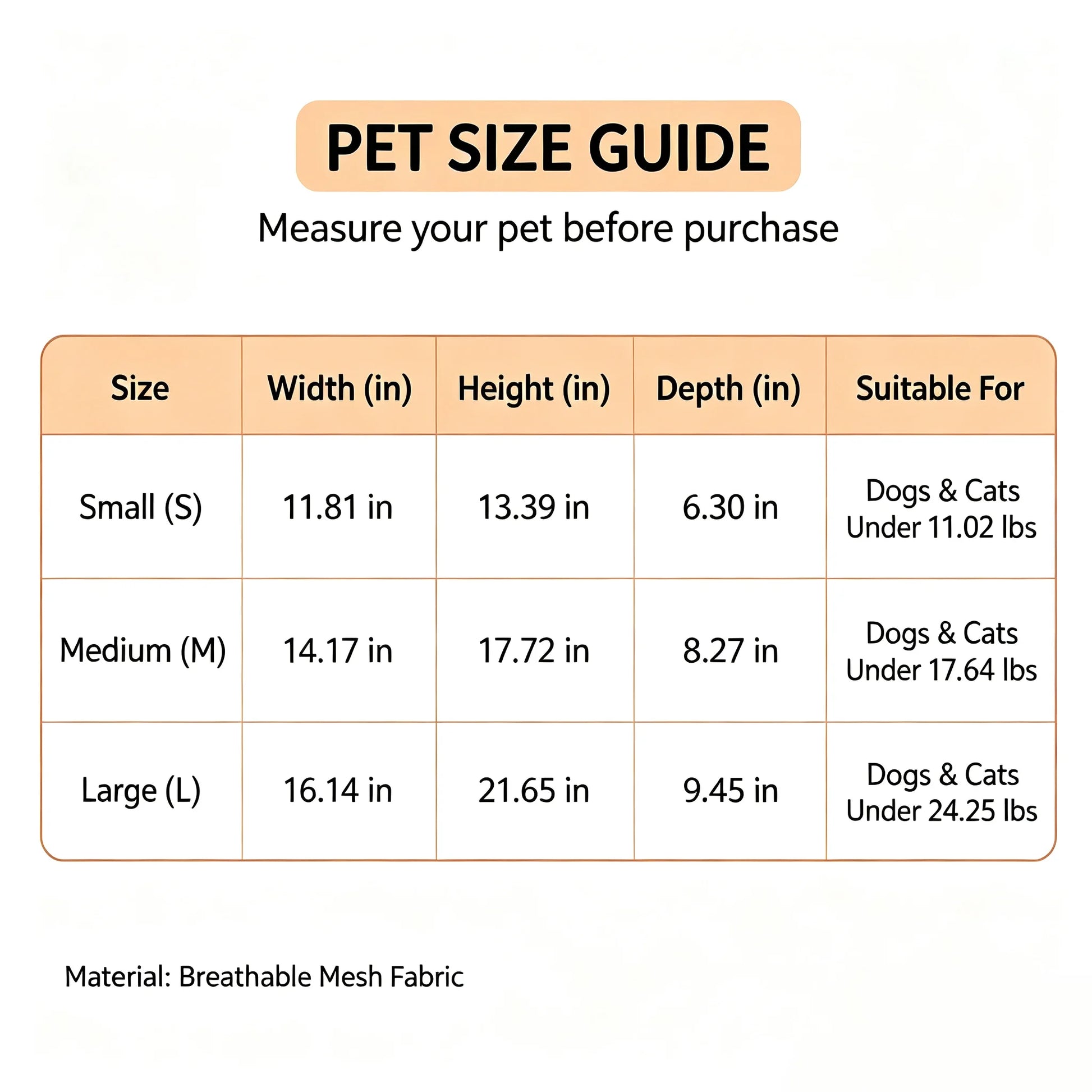 Pet Backpack Carrier for Small Dogs & Cats - Front-Folded Travel Backpack with Ventilation Mesh & Harness-Like Zipper Lock