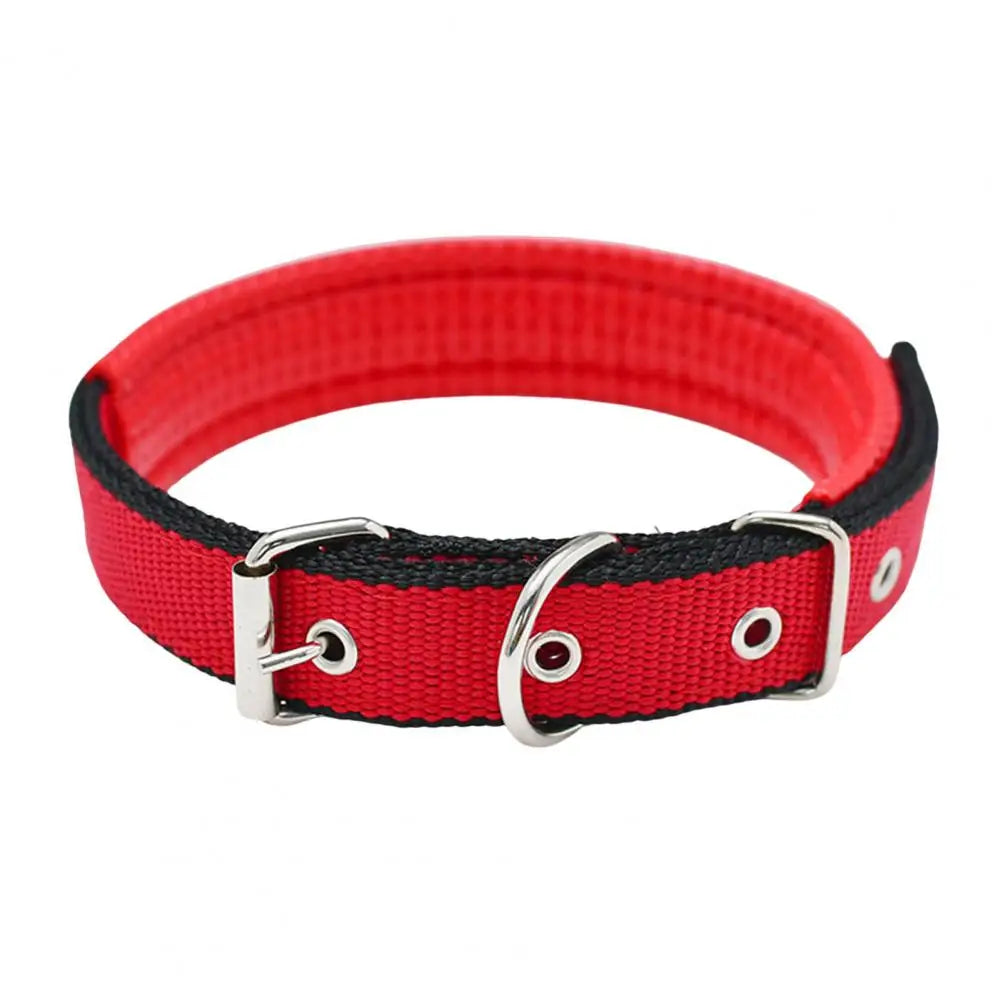 Dog Collars，Nylon，Adjustable Dog Neck Circle，Long-Lasting Pet Neck Strap，With Traction Ring，Teddy Keji Pitbull，Pet Supplies