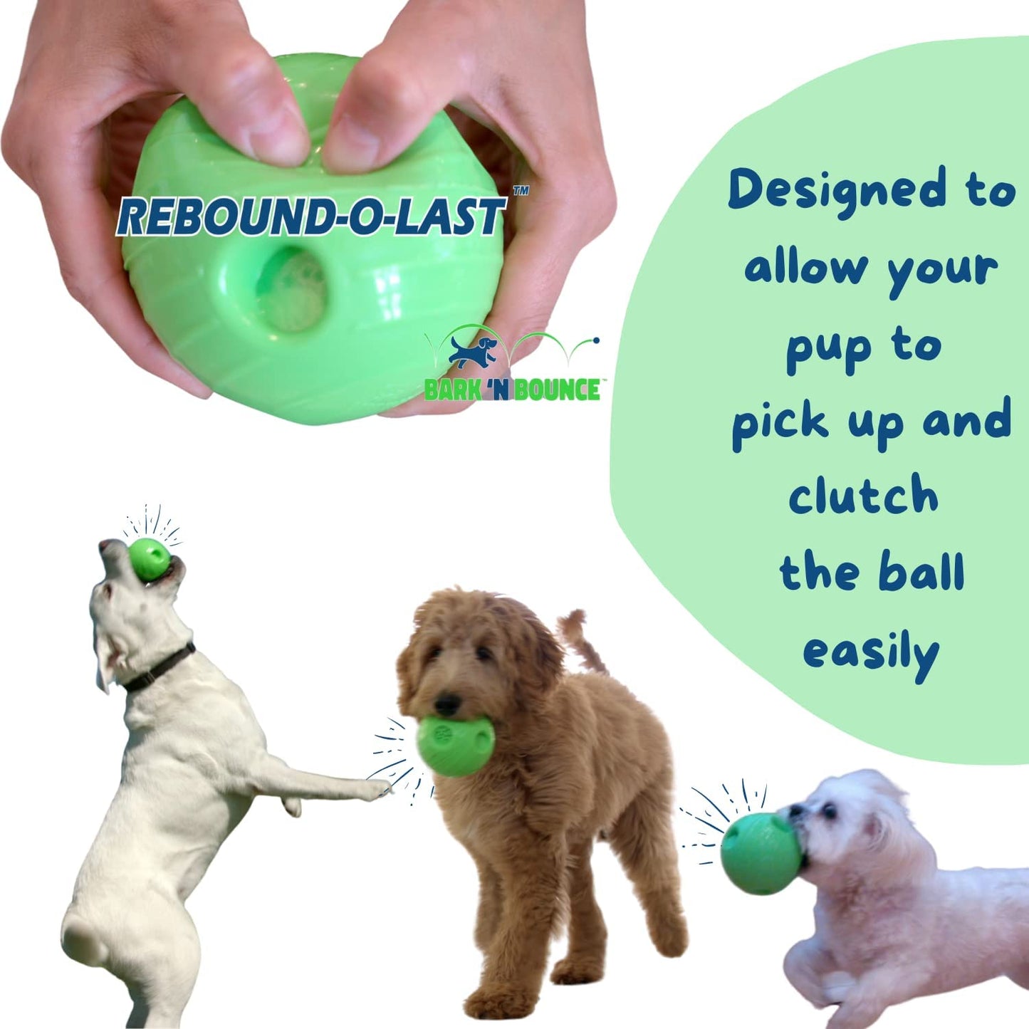 Bark N Bounce: the Interactive Dog Toy Ball That Bounces and Laughs, Engaging Your Dog'S Natural Instincts | Small/Medium 3.75In | Dogs 30Lbs and Under