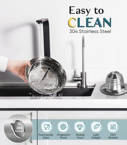 Cat Water Fountain, 2L/67Oz Stainless Steel Pet Water Fountain, Quiet Cat Water Bowl for Cats and Small Dogs (Silver)