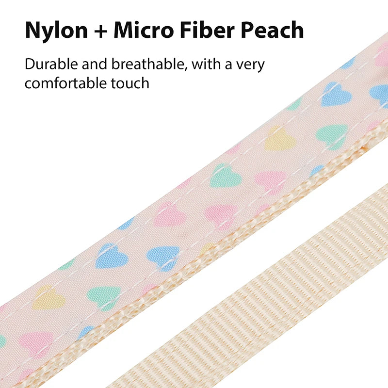 Pet Collar for Airtag Cute Anti-Lost Dog Cat Collar Adjustable Nylon Pet Collar for Small Dog