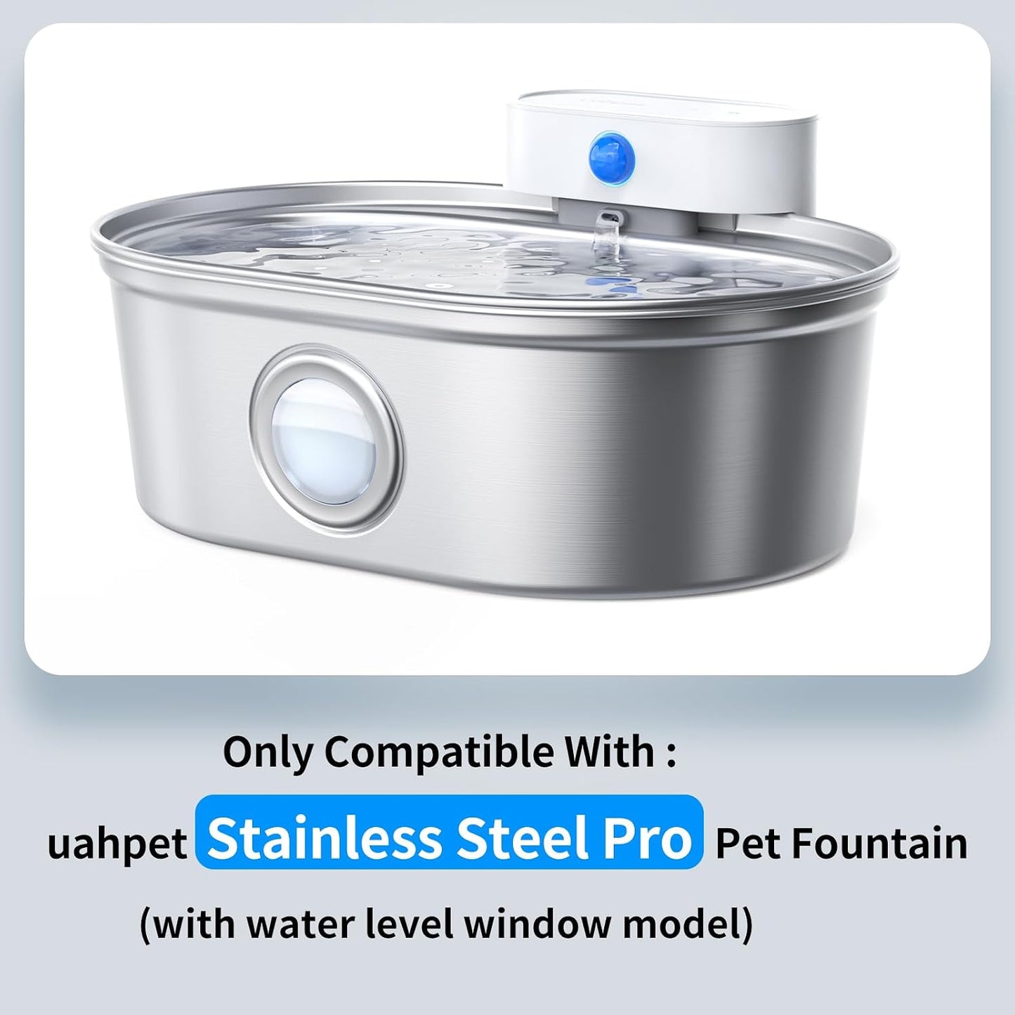 Replacment Pump for Stainless Steel Pet Water Fountain Pro (With Water Level Window Version)