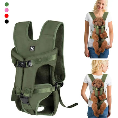 Pet Backpack Carrier for Cat Dogs Front Travel Dog Bag Carrying for Animals Small Medium Dogs Bulldog Puppy Mochila Para Perro