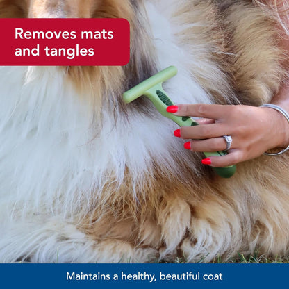 Pet - Safari Dog Undercoat Rake - Dog Grooming Rake - Gentle Dematting Comb for Dogs - Effective Deshedding Comb - Pet Grooming Tools - Single Row