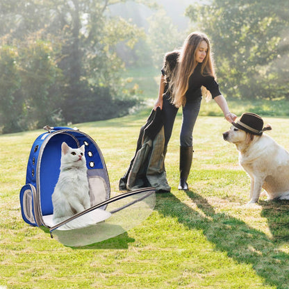Cat Carrier Dog Carrier Backpack, Pet Carrier Back Pack Front Pack for Small Medium Cat Puppy Doggie, Dog Body Carrying Bag Travel Space Capsule